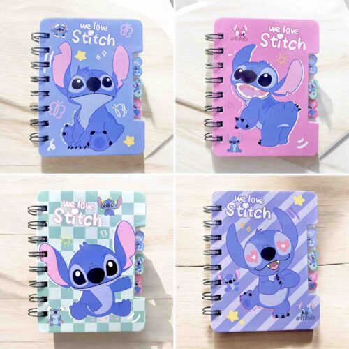 Libreta Stitch con separadores