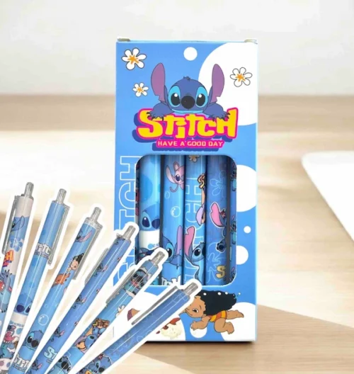 Caja de esfero retráctil Stitch x6