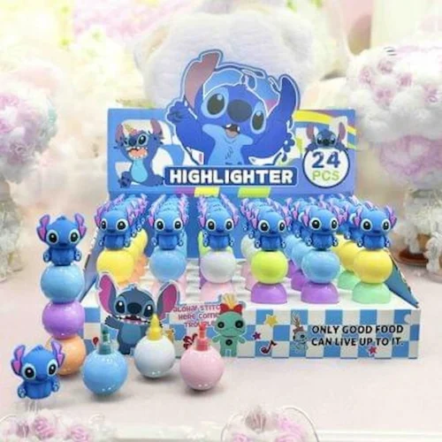 Resaltadores bolita Stitch x3