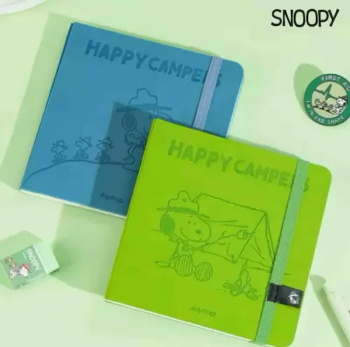 Agenda hoja blanca Snoopy con stickers - Image 2