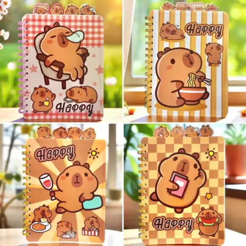 Cuaderno capibara con separadores