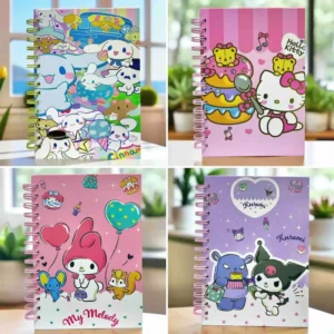 Cuaderno argollado Sanrio pasta dura