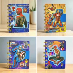 Libreta velcro héroes