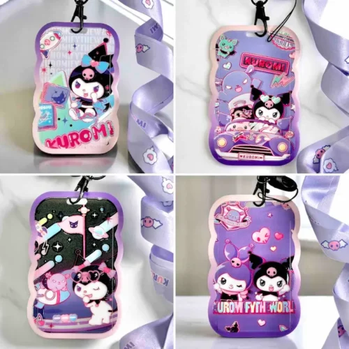Portacarnet Kuromi bordes