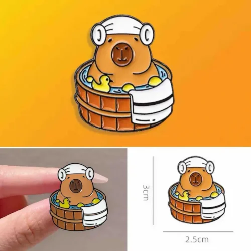 Pin capibara bañera