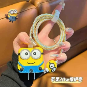 Protector cargador Iphone Minions