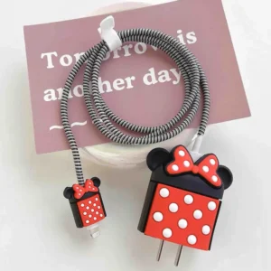 Protector cargador Iphone Minnie